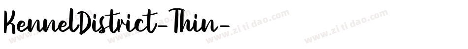 KennelDistrict-Thin字体转换