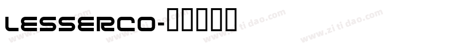 LESSERCO字体转换