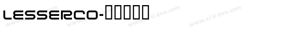 LESSERCO字体转换
