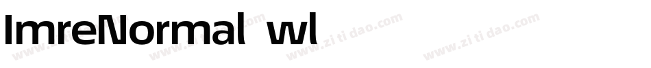 ImreNormal-wl73字体转换