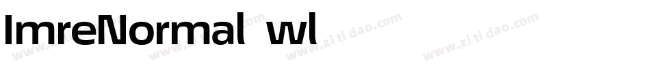ImreNormal-wl73字体转换