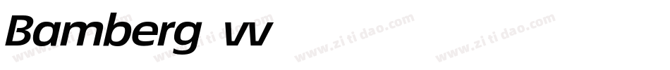 Bamberg-vv74字体转换