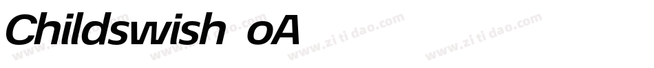 Childswish-oA74字体转换