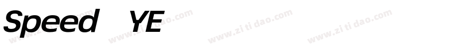 Speed2-YE74字体转换