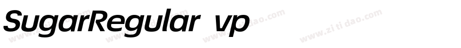 SugarRegular-vp74字体转换
