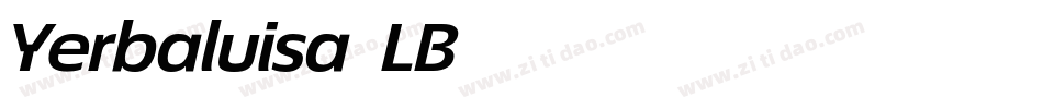 Yerbaluisa-LB74字体转换