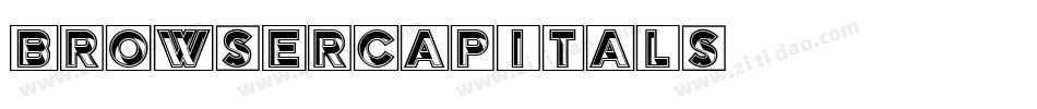 BrowserCapitals字体转换