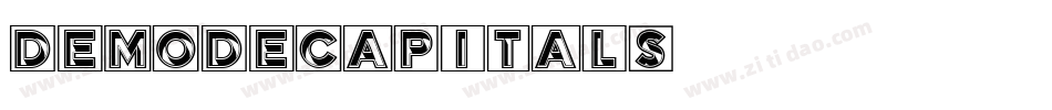 DemodeCapitals字体转换
