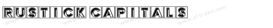 Rustick_Capitals字体转换