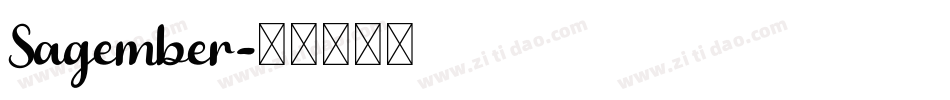Sagember字体转换