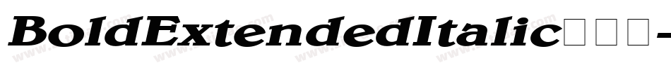 BoldExtendedItalic转换器字体转换