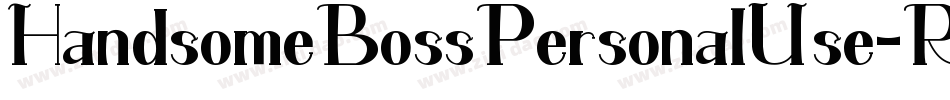 HandsomeBossPersonalUse-R6oM字体转换