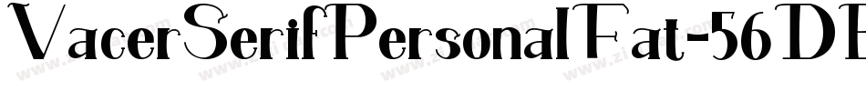 VacerSerifPersonalFat-56DB字体转换