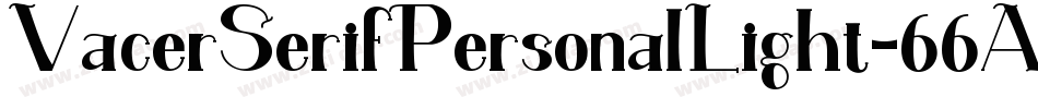 VacerSerifPersonalLight-66Ag字体转换