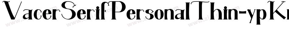 VacerSerifPersonalThin-ypKm字体转换