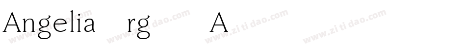 Angelia-rg45A字体转换