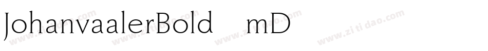 JohanvaalerBold-mD45字体转换