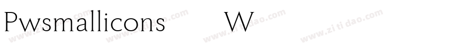 Pwsmallicons-9W45字体转换