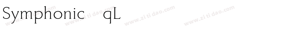 Symphonic-qL45字体转换