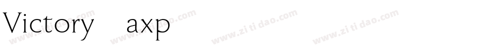Victory-axp45字体转换