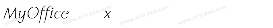 MyOffice-6x46字体转换