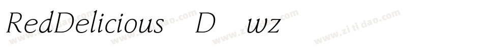 RedDelicious3D-wz46字体转换
