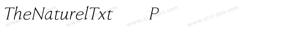 TheNaturelTxt-6P46字体转换