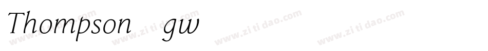 Thompson-gw46字体转换