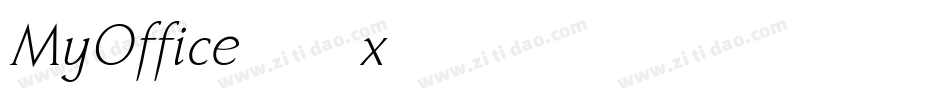 MyOffice-6x46字体转换