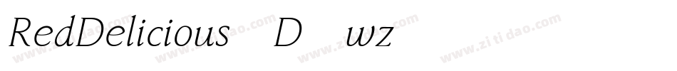 RedDelicious3D-wz46字体转换