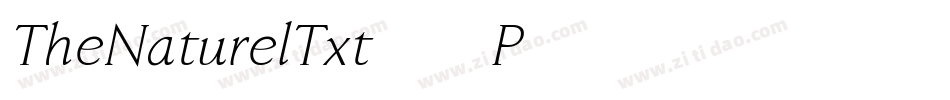 TheNaturelTxt-6P46字体转换