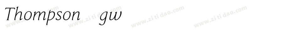 Thompson-gw46字体转换