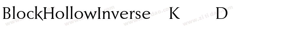 BlockHollowInverse-K55D字体转换