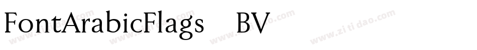 FontArabicFlags-BV55字体转换