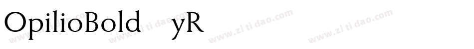 OpilioBold-yR55字体转换
