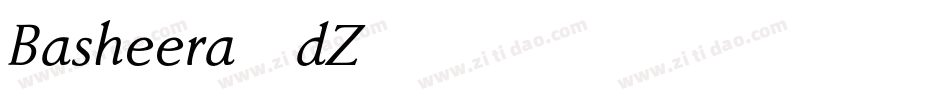 Basheera-dZ56字体转换