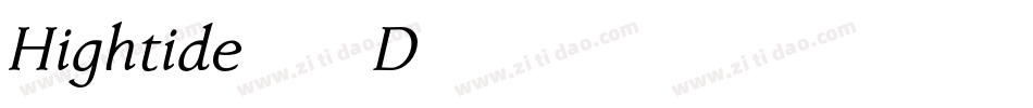 Hightide-4D56字体转换