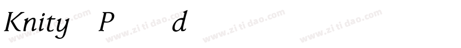 Knity-P56d字体转换