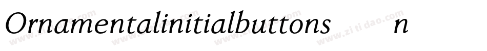 Ornamentalinitialbuttons-6n56字体转换