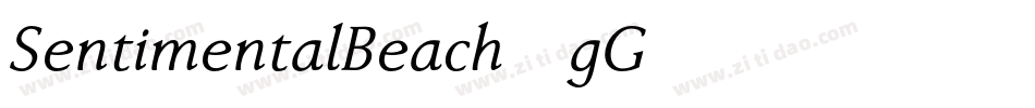 SentimentalBeach-gG56字体转换 SentimentalBeach-gG56字体转换