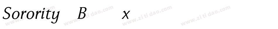 Sorority-B56x字体转换