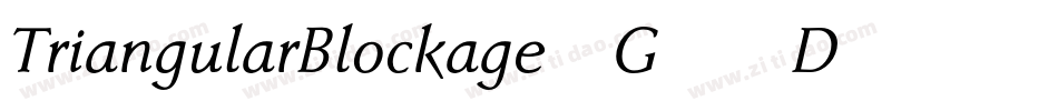 TriangularBlockage-G56D字体转换