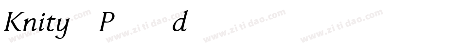 Knity-P56d字体转换