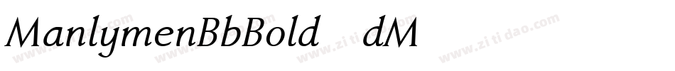 ManlymenBbBold-dM56字体转换