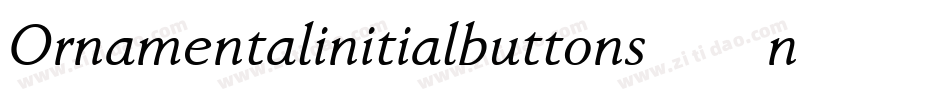 Ornamentalinitialbuttons-6n56字体转换