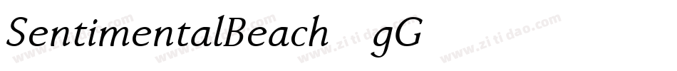 SentimentalBeach-gG56字体转换 SentimentalBeach-gG56字体转换