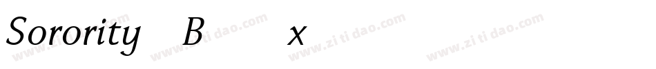 Sorority-B56x字体转换