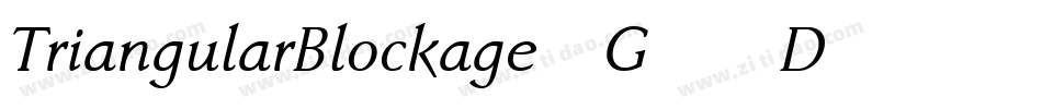 TriangularBlockage-G56D字体转换
