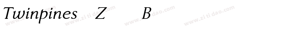 Twinpines-Z56B字体转换