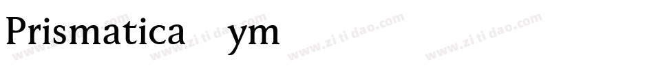 Prismatica-ym65字体转换